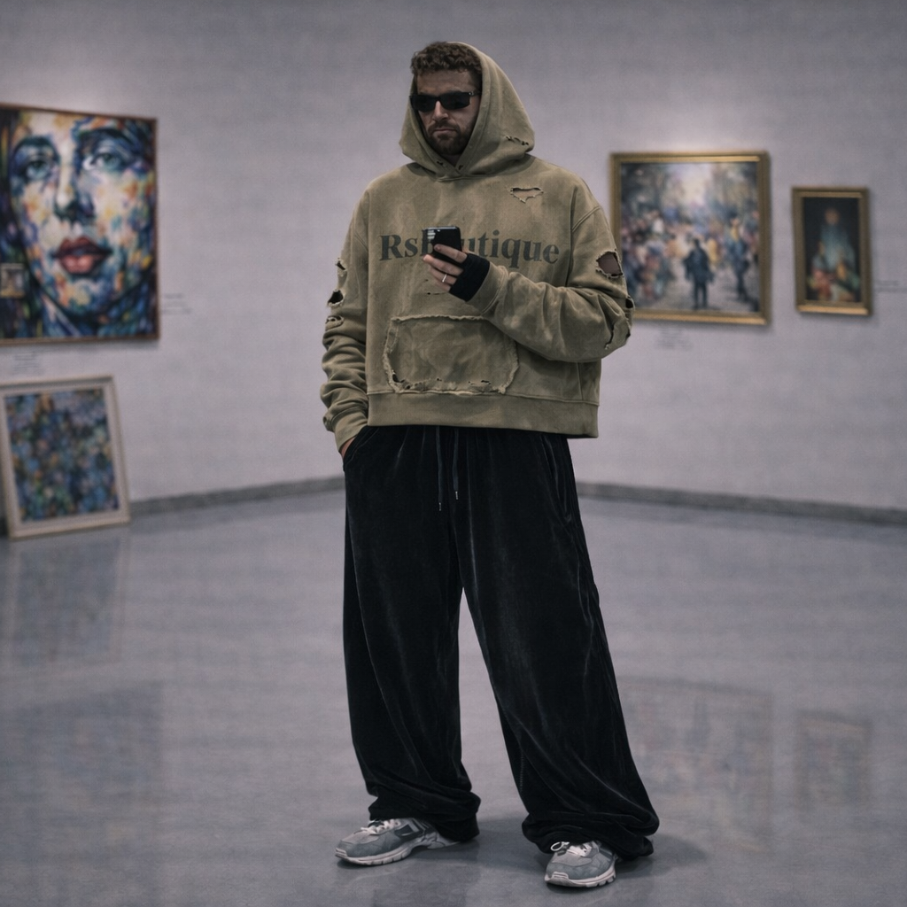 DROPPING SOON! RsB Beige Destroyed Hoodie