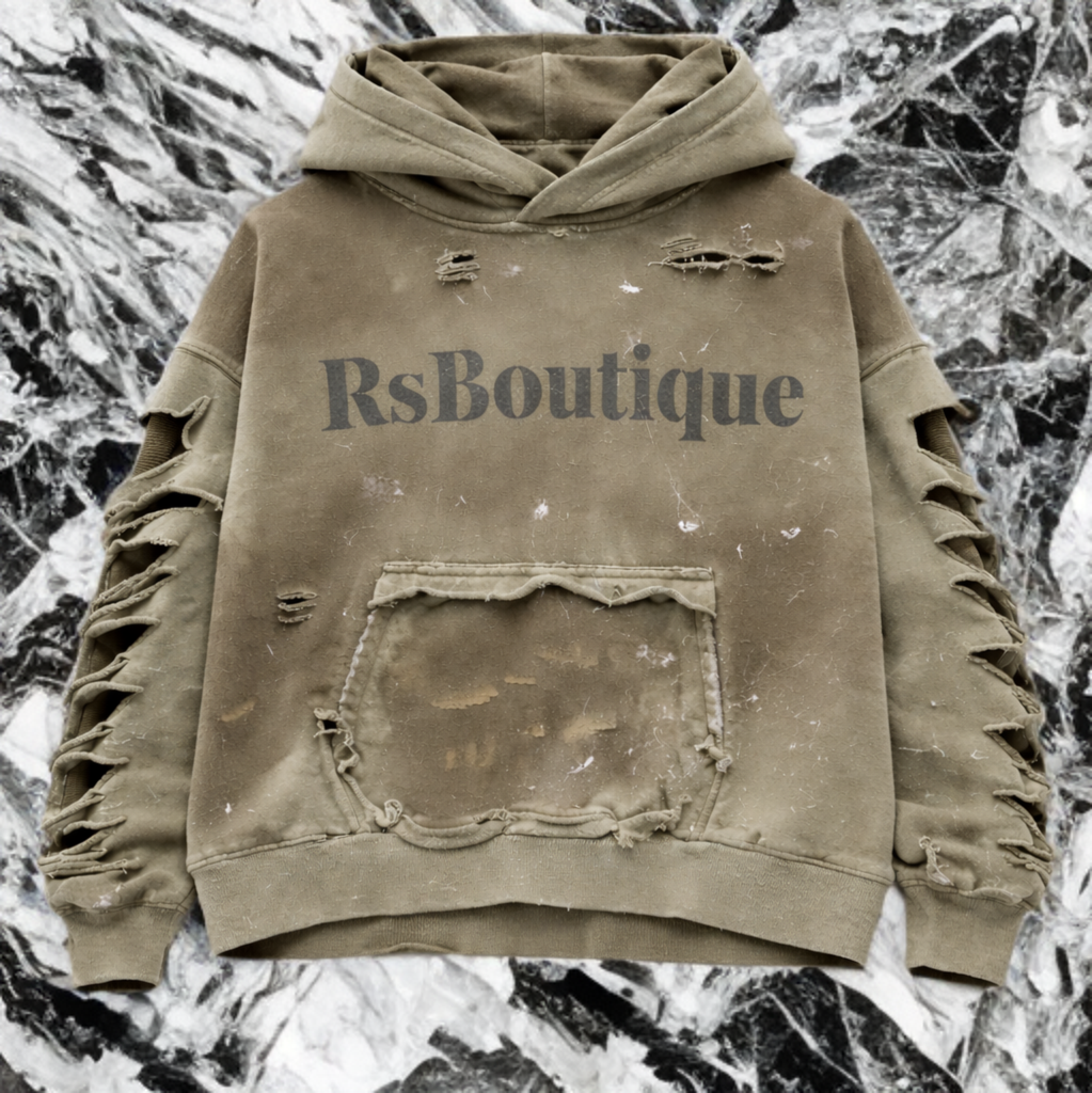 DROPPING SOON! RsB Beige Destroyed Hoodie