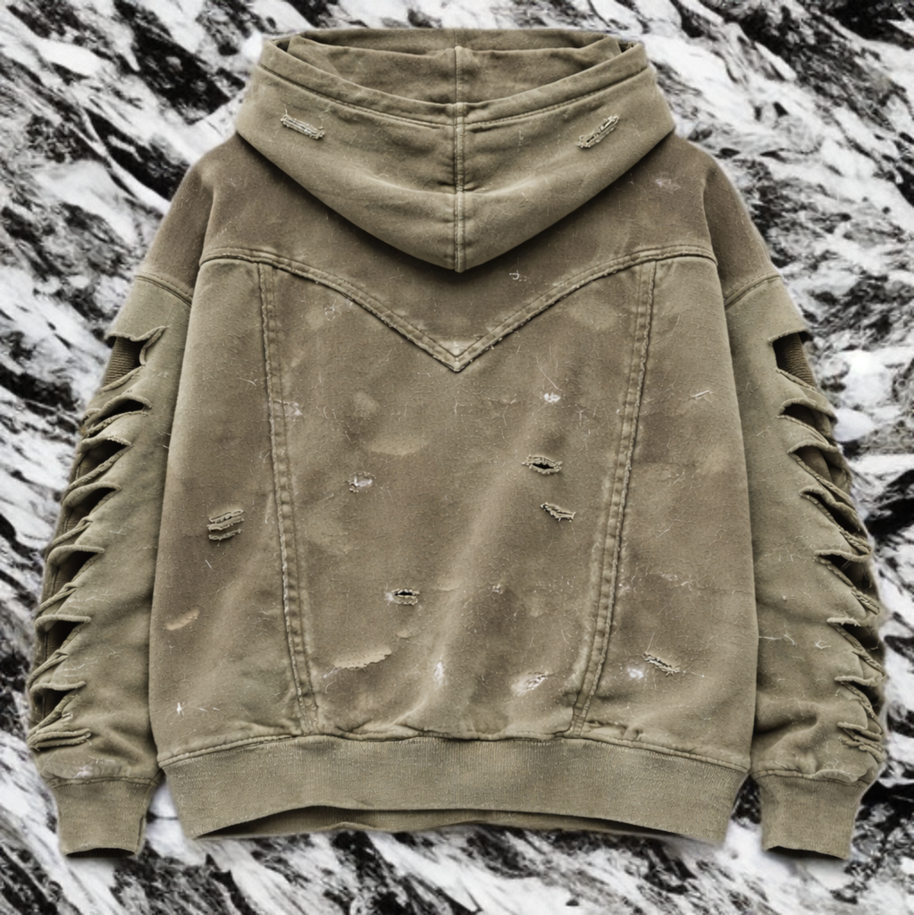 DROPPING SOON! RsB Beige Destroyed Hoodie